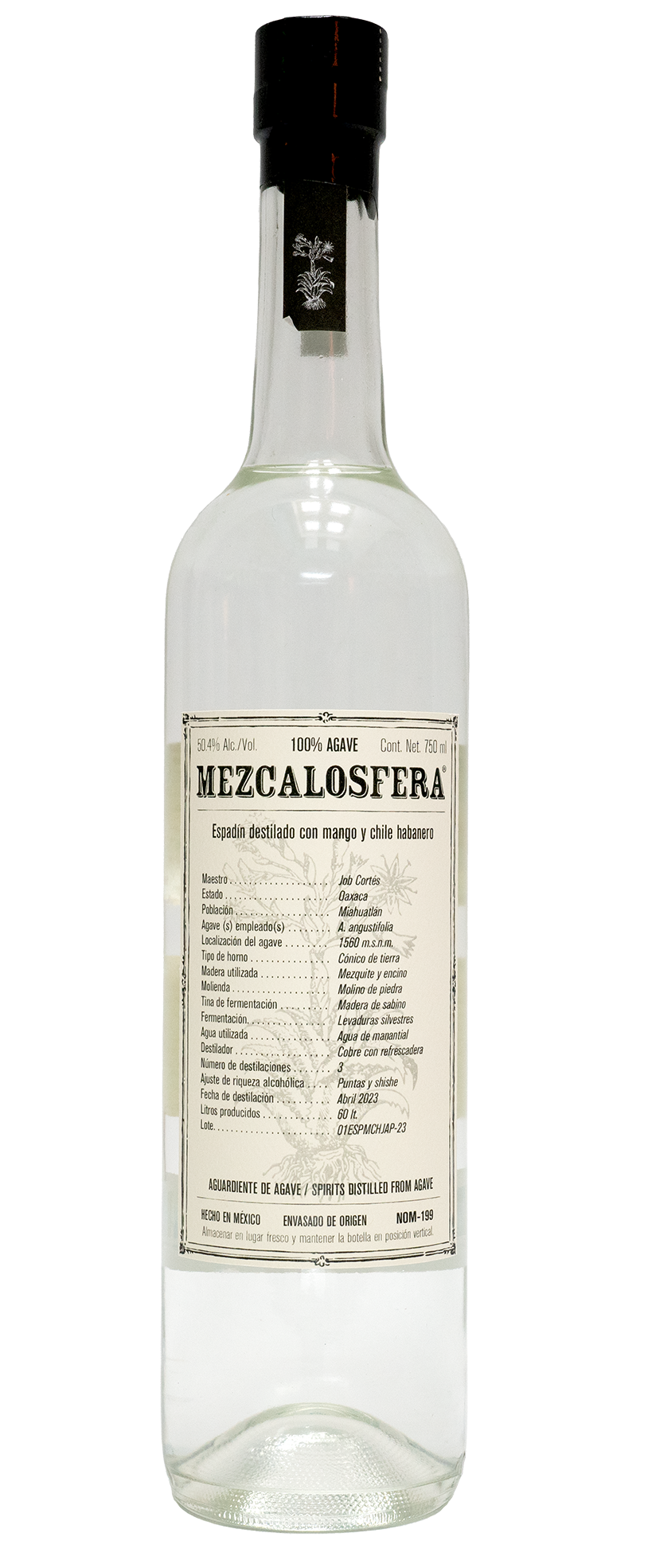 MEZCALOSFERA ESPADÍN DESTILADO CON MANGO Y CHILE HABANERO / エスパディン デスティラード コン マンゴ イ チレ ハバネロ