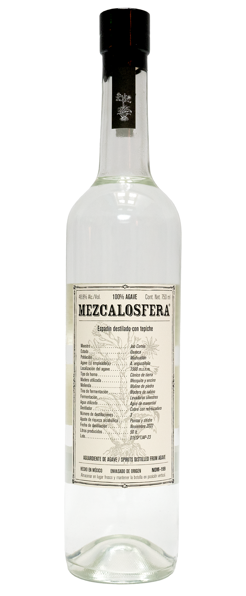 MEZCALOSFERA ESPADÍN DESTILADO CON TEPICHE / エスパディン デスティラード コン テピチェ